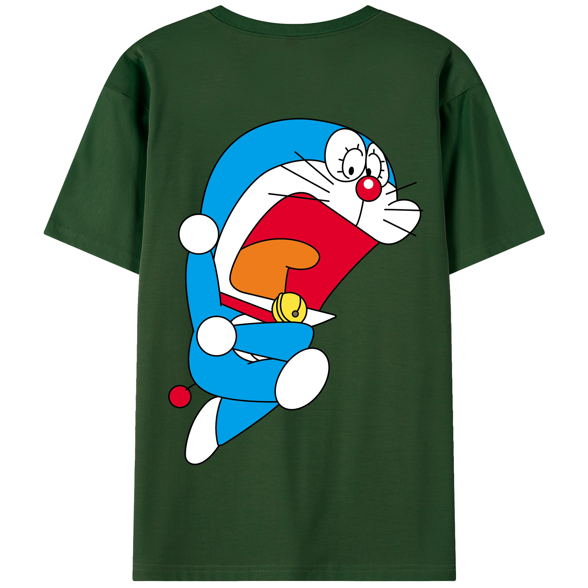 （画像用） ドラえもん Doraemon 綿100％半袖Tシャツ（背面プリント）